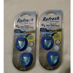 Refresh Mini Diffusers- (2) 2 Packs- Cool Breeze Scent